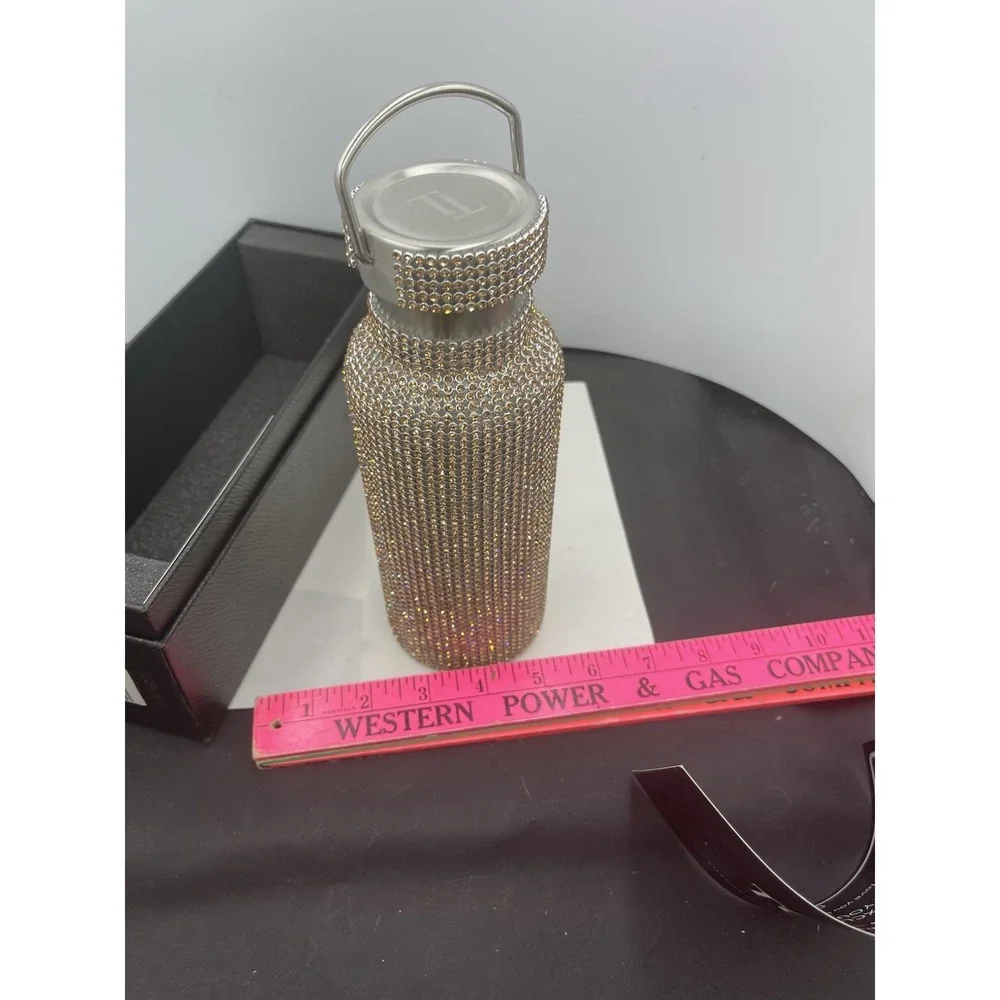 TOMO Luxury Water Bottle In Box 25oz In Gold Sky New In Box Crystals.(43) - Picture 9 of 9